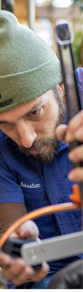 A+ Air Conditioning & Refrigeration technician Sebastian at work